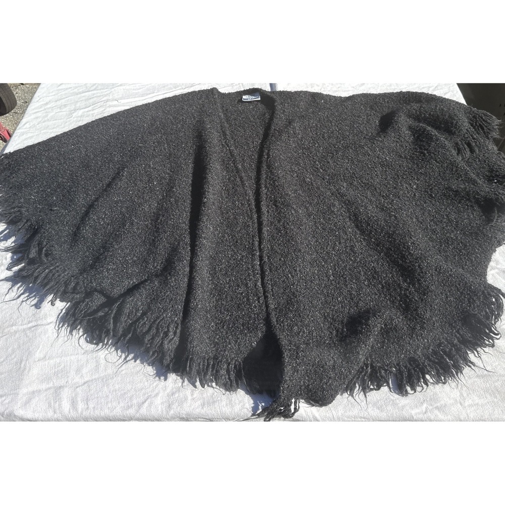 Weave O The Irish Wool Fringed Poncho Wool Shawl Womens Cape Sweater Ireland